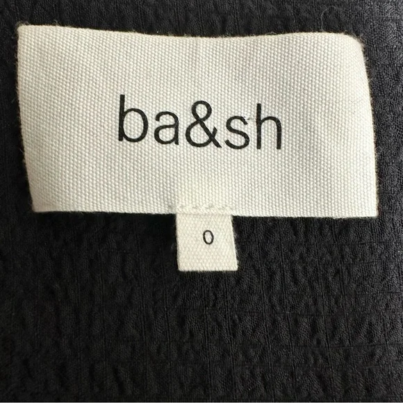 ba&sh ROBE ISEE Elegant BlackDress SIZE 0